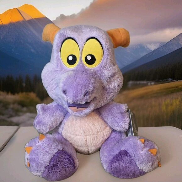 Disney Other - New Disney Parks Plush Exclusive Epcot Mascot FIGMENT Dragon Big Feet 12”